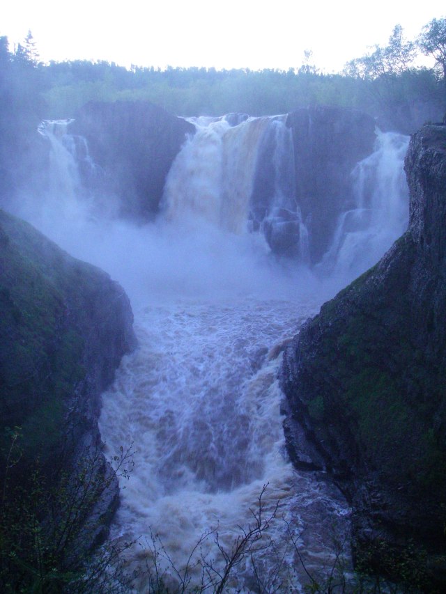 The High Falls on the Pigeon River, Minnesota.