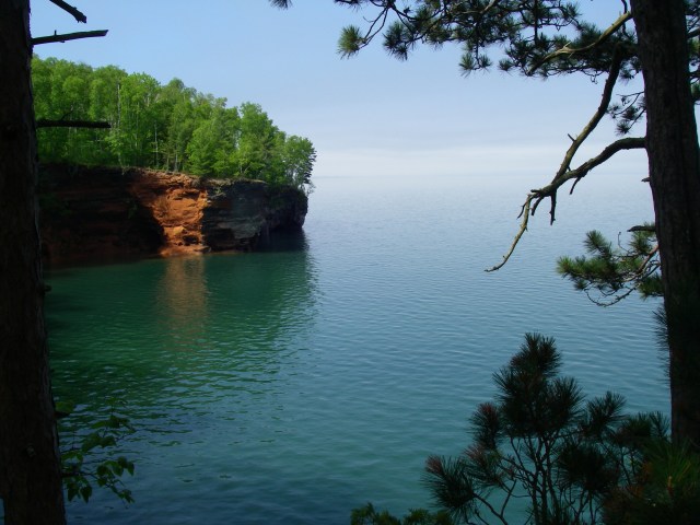 A view from the Mainland Trail--a songbird survey transect in the Apostle Islands National Lakeshore, Wisconsin.
